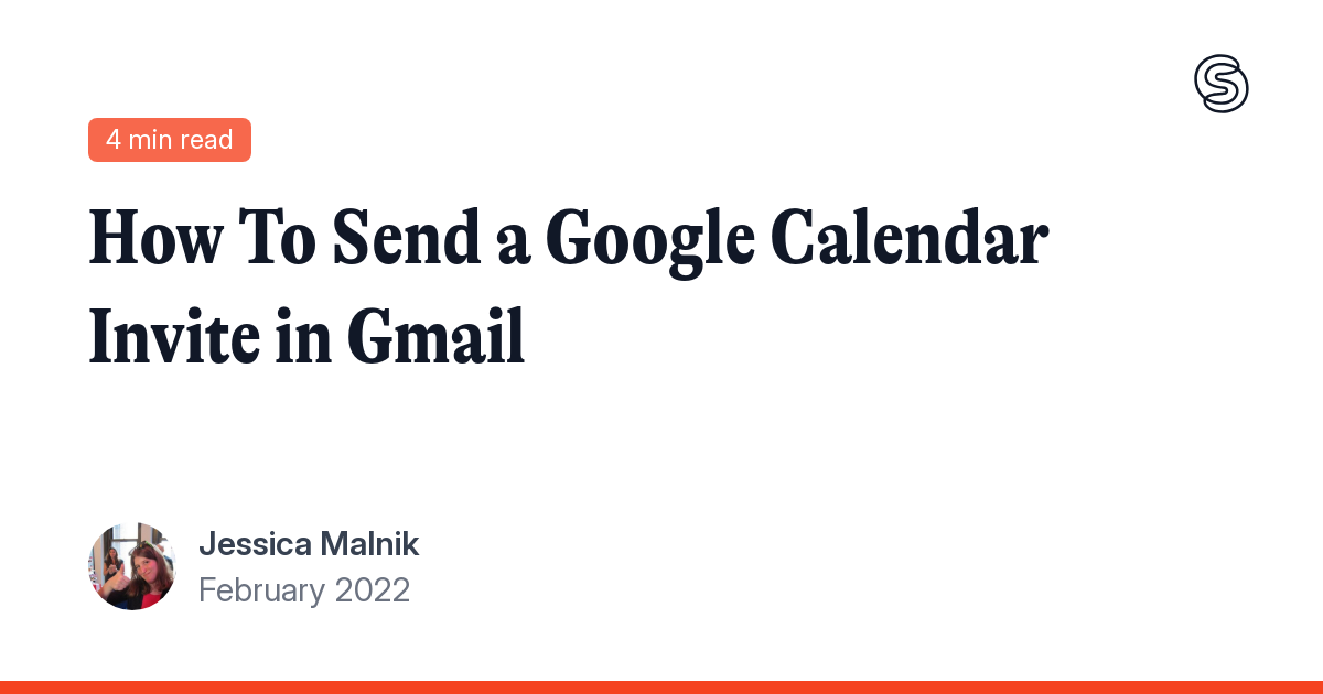 How To Send a Google Calendar Invite in Gmail
